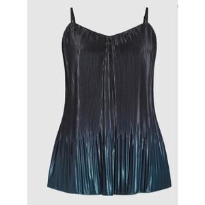Refinity By City Chic Pleated Ombre Cami Top Size XXS (12) NWT